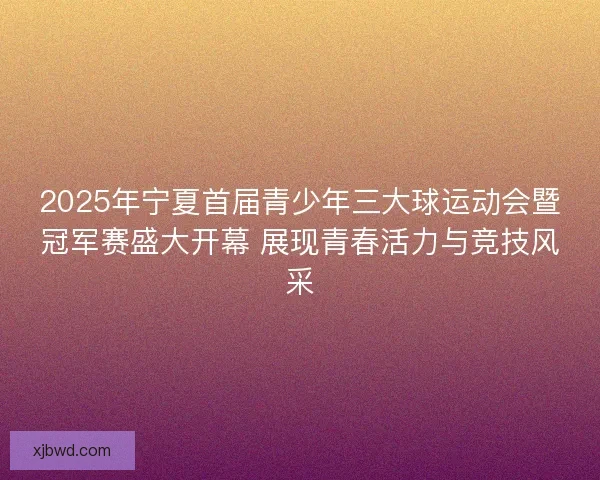 2025年宁夏首届青少年三大球运动会暨冠军赛盛大开幕 展现青春活力与竞技风采
