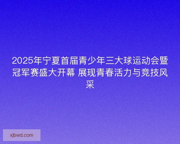 2025年宁夏首届青少年三大球运动会暨冠军赛盛大开幕 展现青春活力与竞技风采